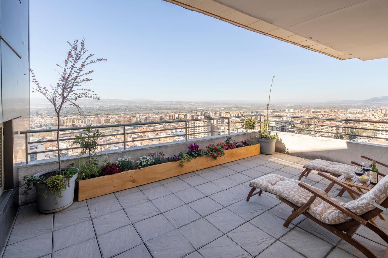 Atico Top Granada, Penthouse, 18-19Th Floor, City Centre, Views, Terrace, Free Parking Exterior foto