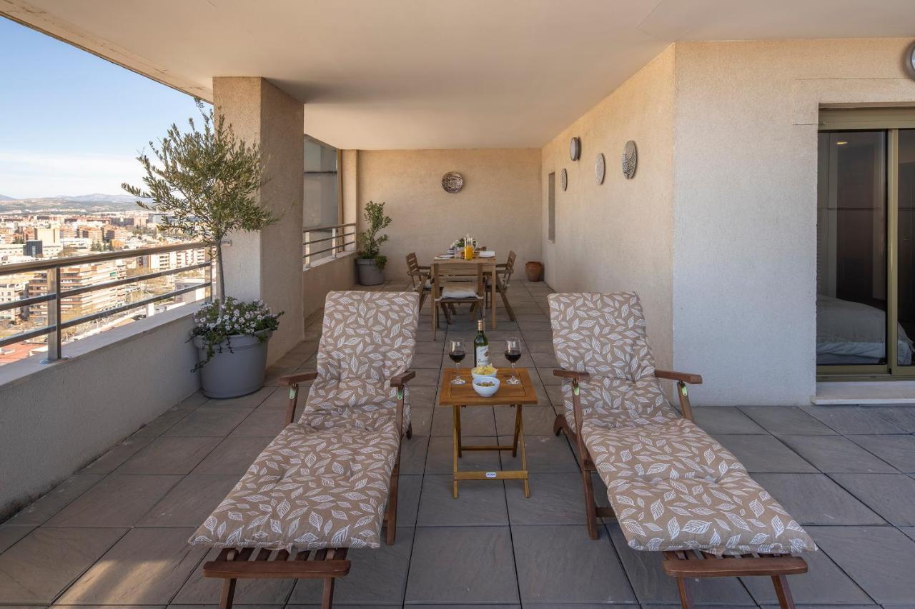 Atico Top Granada, Penthouse, 18-19Th Floor, City Centre, Views, Terrace, Free Parking Exterior foto